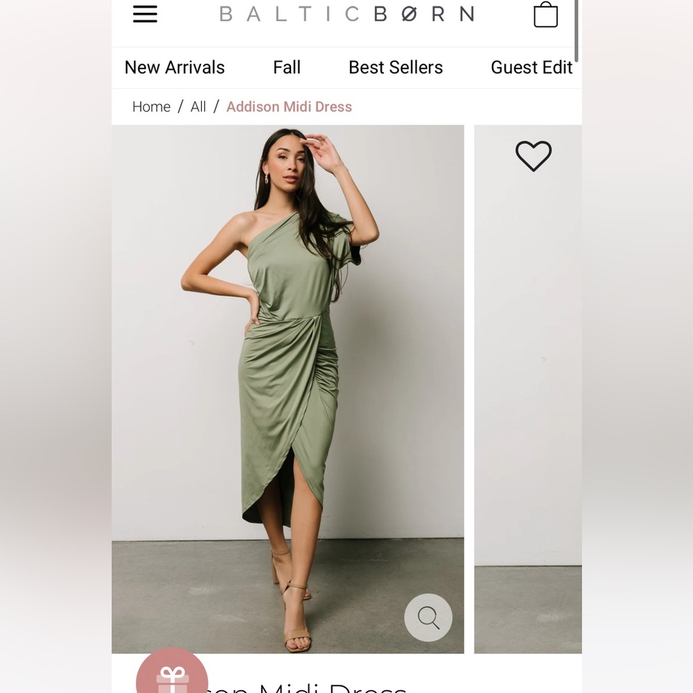 Addison Midi Dress - Baltic born orchid mauve color NOT sage. NWOT.